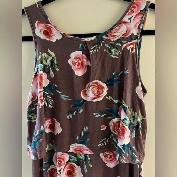 Latched Mama Boysenberry Maxi Nursing Dress - Picture 5 of 5